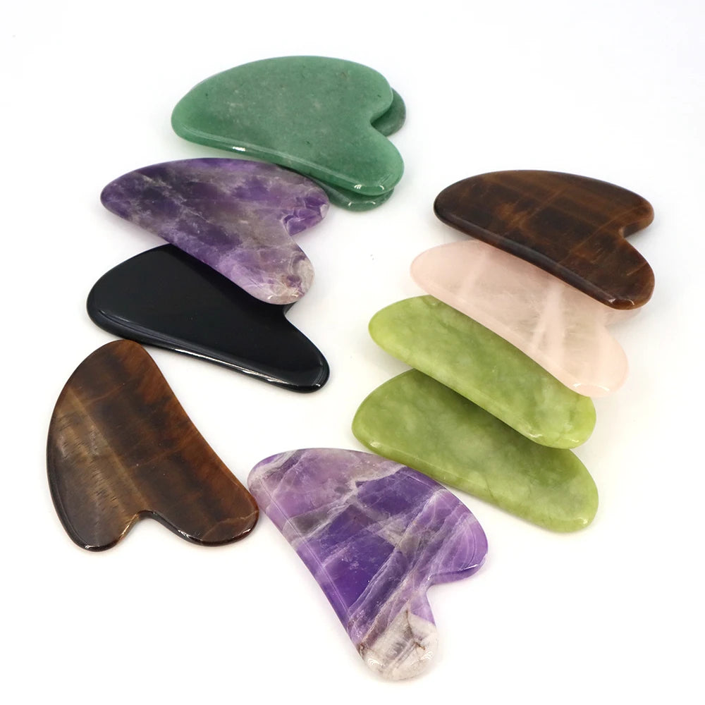 Natural semi precious Gua Sha Facial Tool