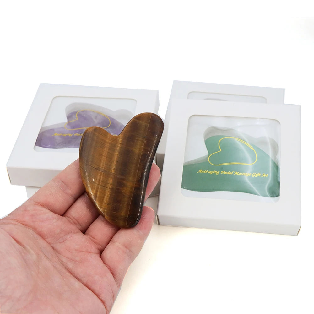 Natural semi precious Gua Sha Facial Tool