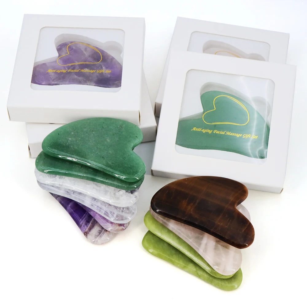 Natural semi precious Gua Sha Facial Tool