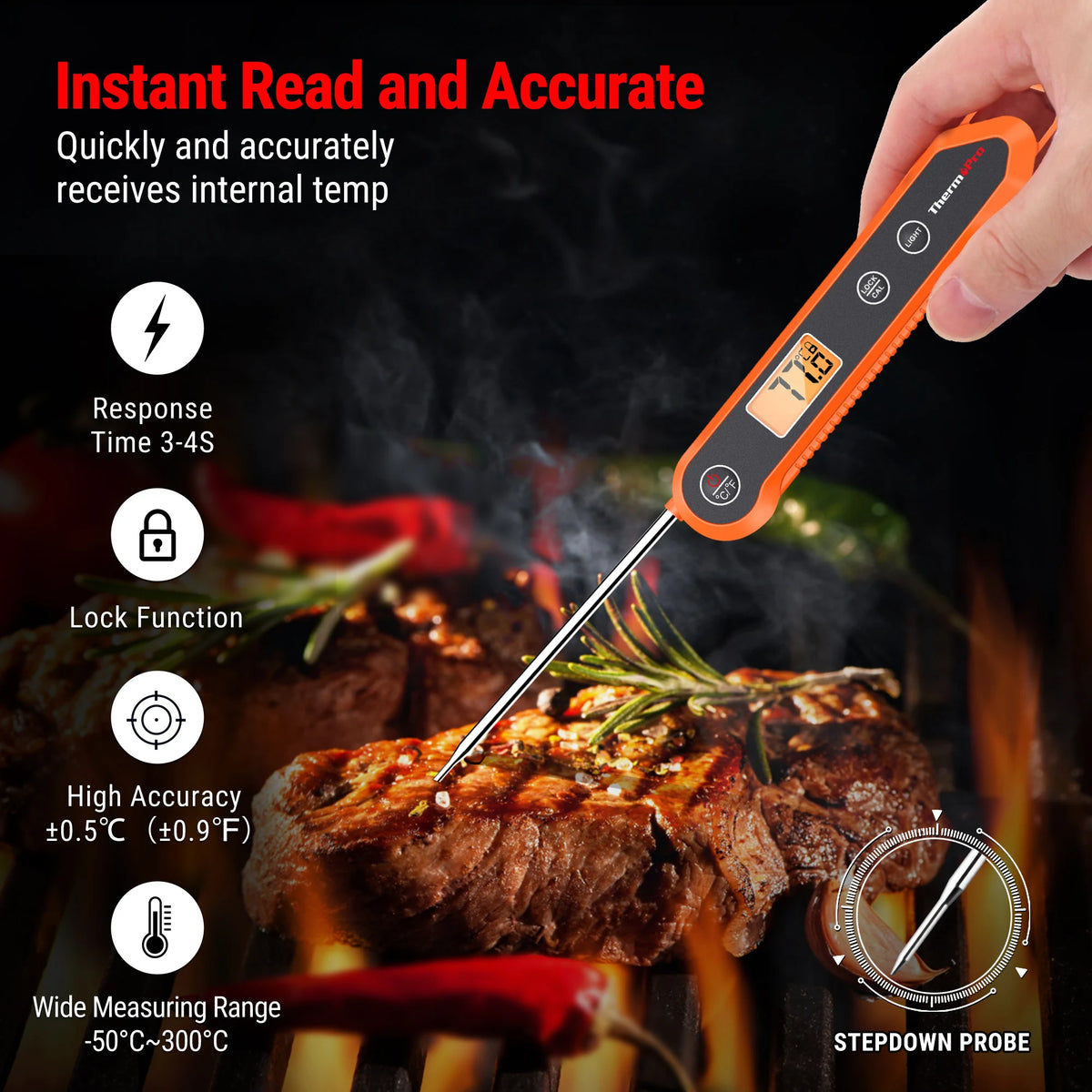 Instant-Read Meat Thermometer
