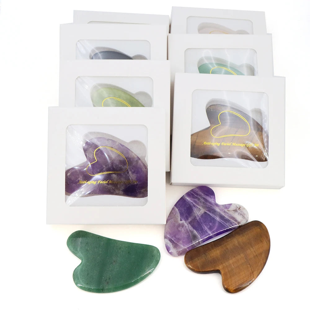 Natural semi precious Gua Sha Facial Tool