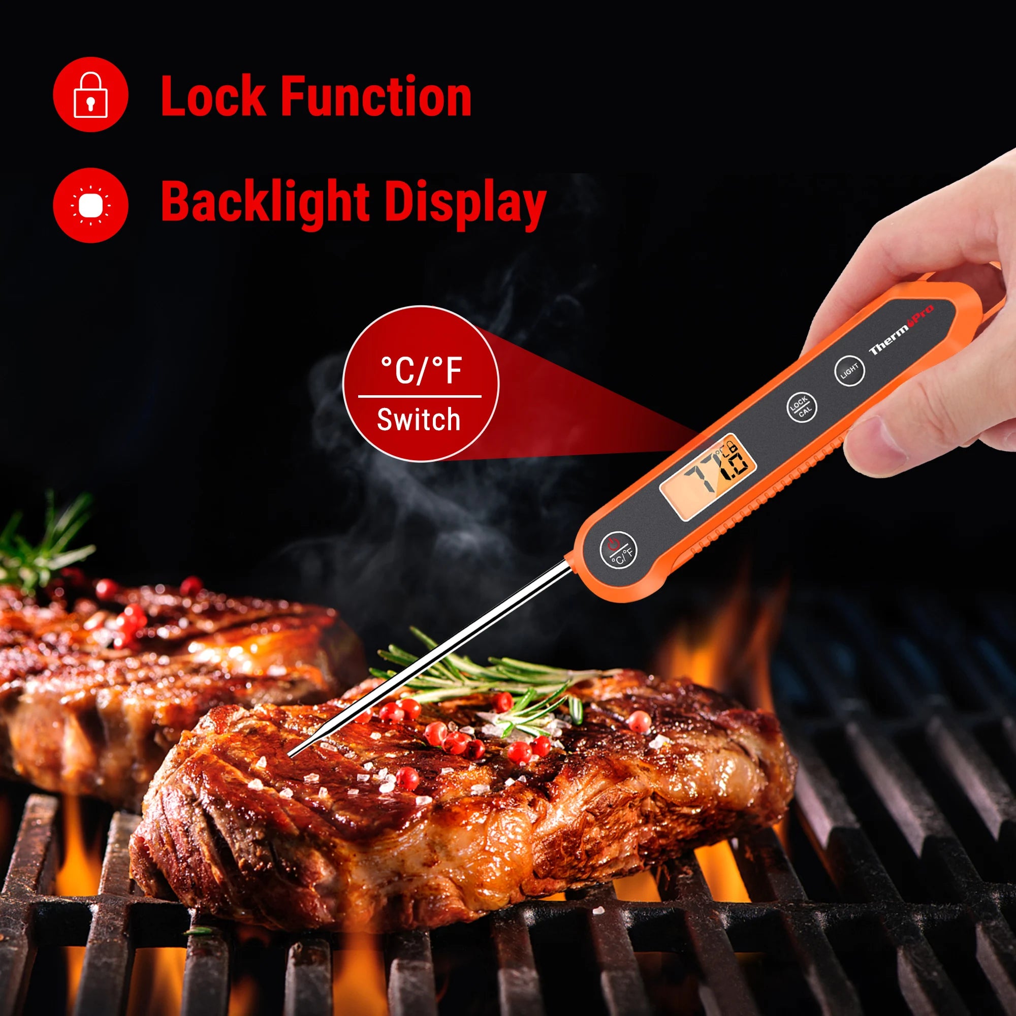 Instant-Read Meat Thermometer