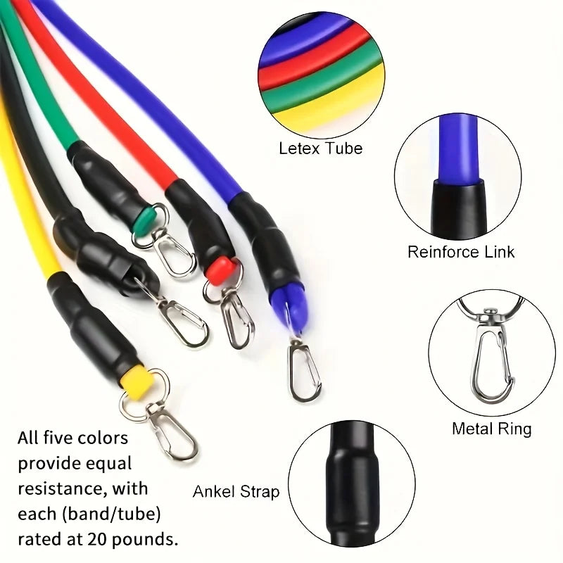 11-Piece Resistance Bands Set